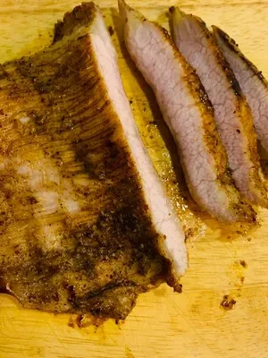 Nạc heo giòn ướp ngũ vị hương luộc cạn